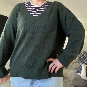 Old Navy Forest Green Knit Sweater